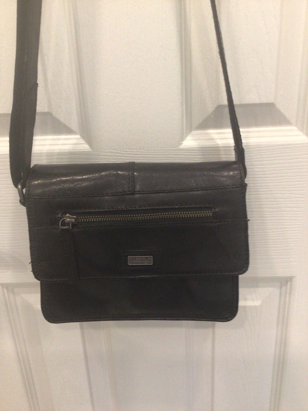 Classic Black Leather Crossbody Bag